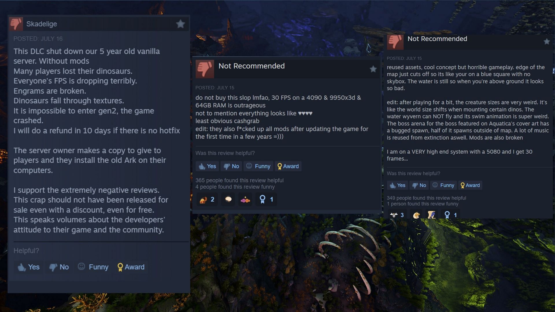 Aquatica owners are certainly not happy right now; or at least, the vast majority are not (Image via Valve)